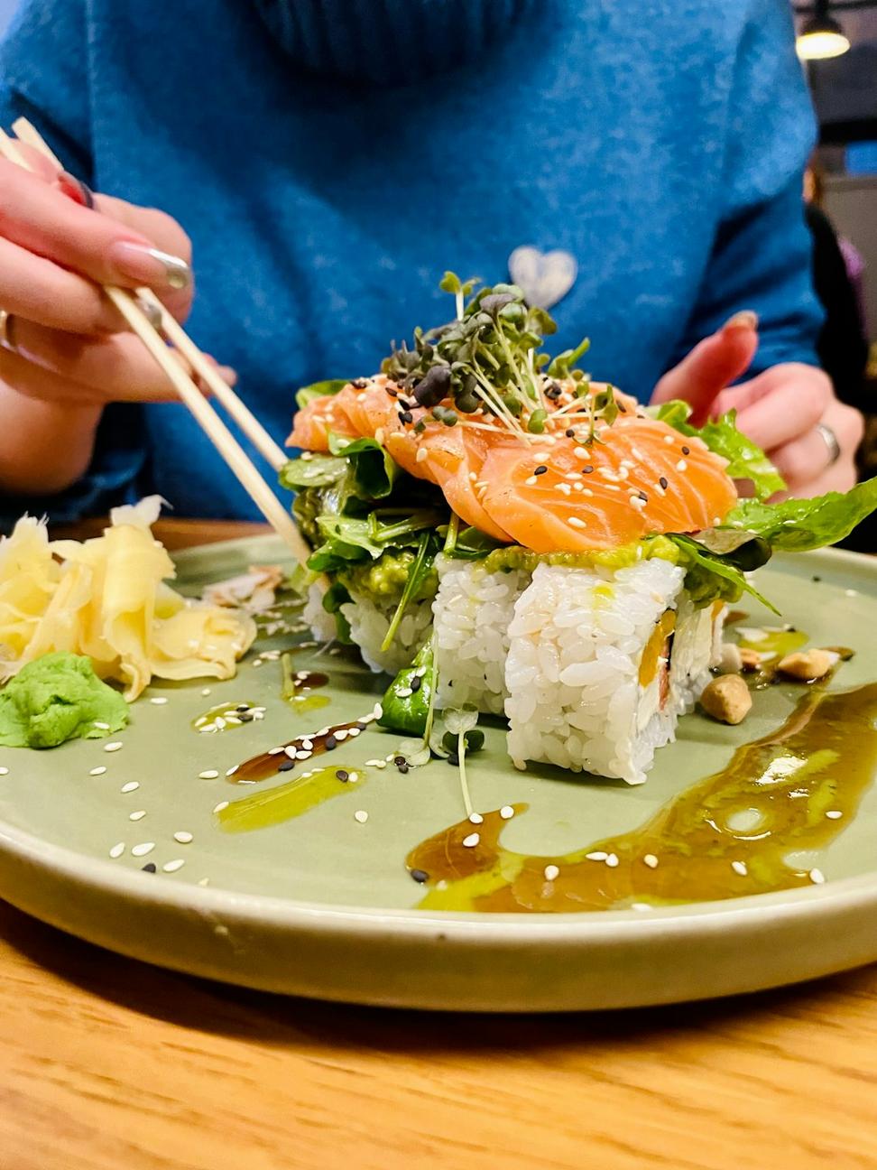 Signature salmon dish